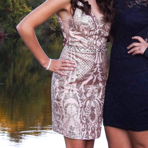 Rose gold homecoming dress - Picture 5 of 13